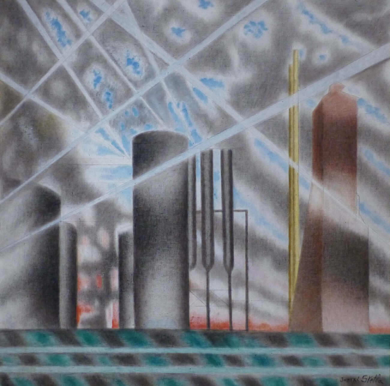 Factories at Night by Joseph Stella